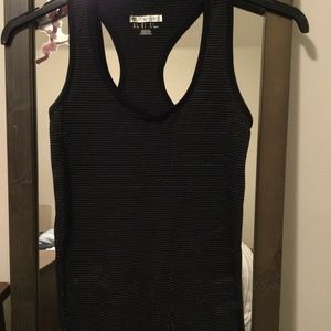 Forever 21 black with silver sparkle workout tank